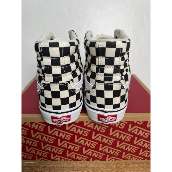 SOLD Women's Size 9 VANS FILMORE HI TOP Shoes/Sneakers, checkerboard black/mars - Picture 4 of 7